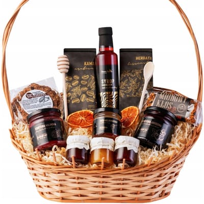 Cadeaumand Cadeauset Mand voor Cadeau Thee Koffie Honing Siroop Jam