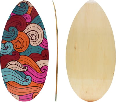 Skim board hout 41'' (104cm) wave