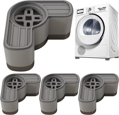 Wasmachine Pads - Anti-vibratie voeten - Geluidsreductie Apparaten - Betrouwbare Trillingsopname - 4 Stuks - Meerkleurig
