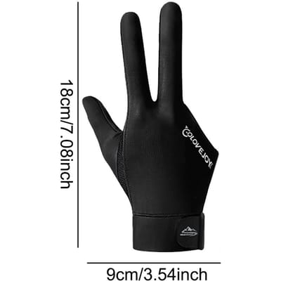 Snooker Biljart Handschoen Biljart Handschoenen Links Rechts Hand Drie Vinger Glad Biliardo Guanti Accessoires Vingerloze Handschoenen 1 stuks 21*9 cm