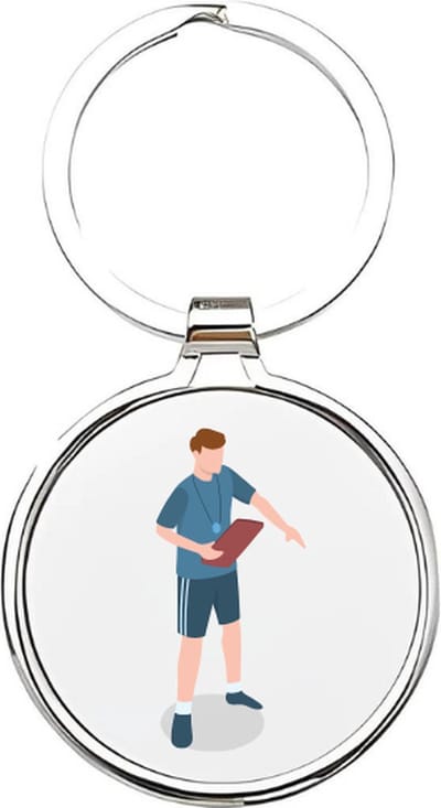 Akyol - beste trainer Sleutelhanger - Trainer - de leukste trainers - coach - leuke kado voor iemand die coach is - sporttrainer - coach van je kinderen - lifecoach - voetbaltrainer - training - 4 x 7,5 CM