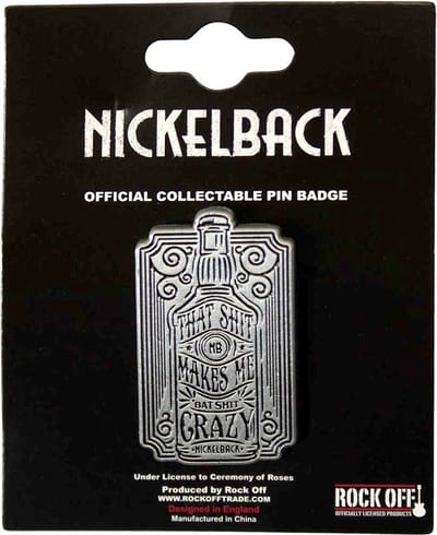 Nickelback - Bat Shit Pin - Grijs/Zwart