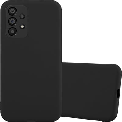 Cadorabo Hoesje geschikt voor Samsung Galaxy A53 5G in CANDY ZWART - Beschermhoes gemaakt van flexibel TPU silicone Case Cover