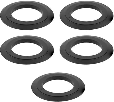Afdichtingsring voor gootsteen, 10 stuks, rubberen afdichting, afvoerafdichting, Ø 55-34 mm, universele afdichtring, voor gootsteen, wastafel, afvoer