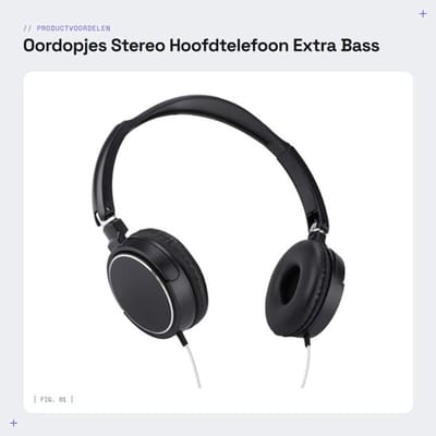Oordopjes Stereo Hoofdtelefoon - Extra Bass - Draagbaar en Compact - Ondersteuning voor TF-kaart - Voor Kantoor Gaming Vrije Tijd - Licht...