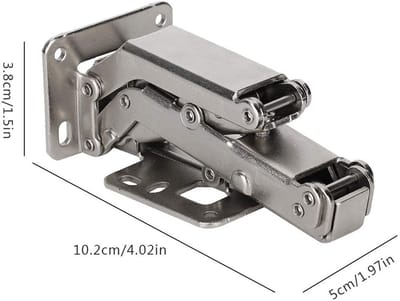 Dailygoods- Deurscharnier met softclose - Verborgen Hoekscharnier - Koudgewalst Staal - 165/180 Graden - Voor Deurdikte 12-40 mm - Duurzaam en Slijtvast - Kastscharnier