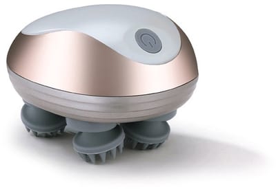 Elektrische hoofdmassage - Oplaadbare hoofdmassage - Waterdichte hoofdmassage - Vibrerende hoofdhuidmassage - Multifunctionele oplaadbare hoofdhuidmassage - Voor stressvermindering - Hoofdmassageapparaat voor thuisgebruik - Wit