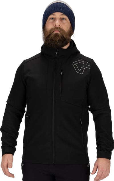 Rock Experience OLD CROW SOFTSHELL Heren Outdoorjas Zwart L - Softshell Jas