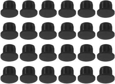 Dailygoods- Gatstoppen 24 Stuks - Siliconen Afdichtingspluggen - Waterdichte Paneelafdichtingen - 13 mm Diameter - Flexibele Rubberen Schotten - Geschikt voor Keuken en Badkamer - Afdekkappen