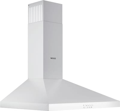 Wiggo WE-A630P(W) – Wandschouw Afzuigkap 60 cm – Wit – 680 m³/h – LED Verlichting – Energieklasse A – 5 jaar garantie