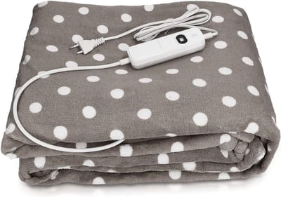 SCH® Elektrische deken 2 persoons - Elektrische deken - Deken - Grijs - ‎180cm x 130cm x 3cm