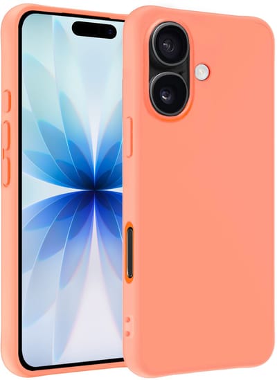 Hoesje - Geschikt voor Apple iPhone 17 - Sterk & Shockproof - Siliconen Case - Hoes Cover - Telefoonhoes - Perzik