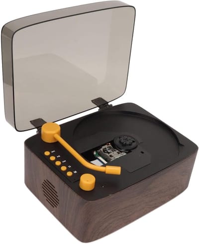 Draagbare CD-speler - Muziekspeler - Muziek Luisteren - Ingebouwde Stereoluidsprekers - 17x13.5x8cm - Zwart