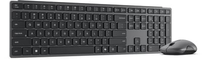 Lenovo 700 Modern draadloze toetsenbord en muis combinatie voor meerdere apparaten (Luna Grey) - QWERTY (VS