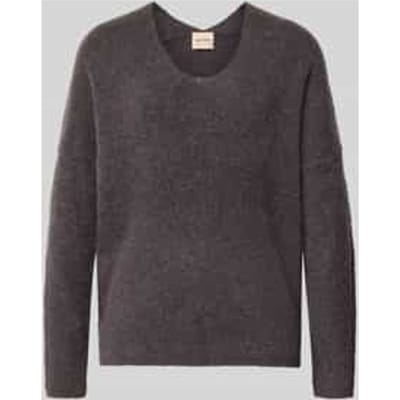 Gebreide pullover van wolmix met v-hals model 'THORA'
