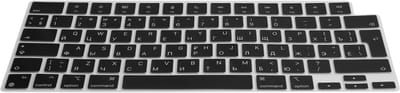 kwmobile siliconen toetsenbordbeschermer QWERTY (Russisch) geschikt voor Apple Macbook Pro 16.2 2024 M4 A3403 / A3186 - Keyboard cover in zwart