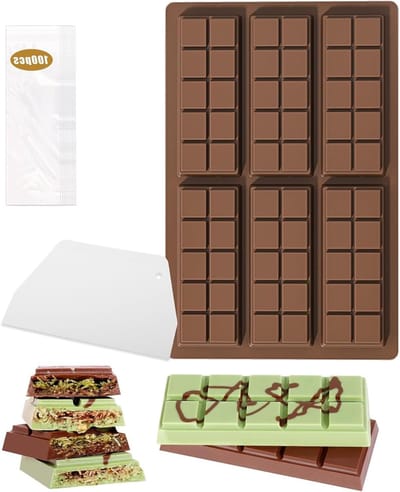 Siliconen Cakevormen Set van 100 Stuks met Schraper en Zipzak - BPA-vrij, Veilig en Niet-toxisch voor Snoep, Gelatine, Chocolade en IJsblokjes