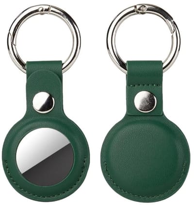 Go Go Gadget - Leerlook - Geschikt voor Apple airtag - Groen - 1 stuk