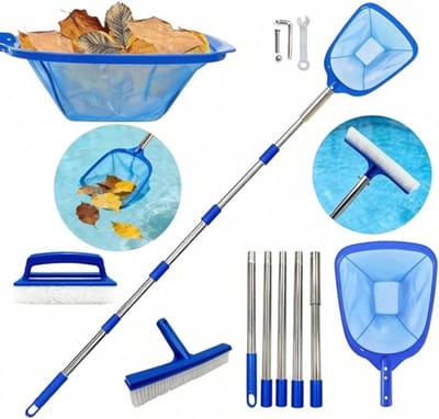 RWB® Zwembad schepnet - Schepnet - Zwembad Net - Blauw - 42cm x 27cm x 14cm
