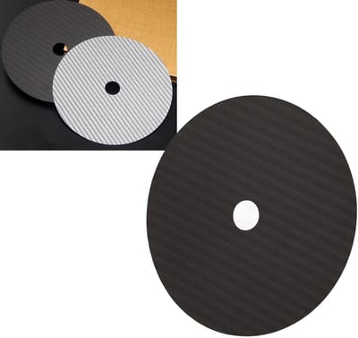 Dailygoods- CD Stabilisatorpad Trillingsabsorptie - Koolstofvezel - HIFI CD-mat - 0,2 Mm Dikte - 12 Mm Diameter - Verbeterde Geluidskwaliteit