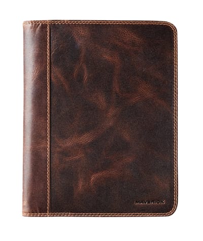 Brepols bureau agenda 2027 - TIMING [0.136] - MAVERICK THE ORIGINAL + ABC - Bureau agenda - 1 week op 2 pagina's - Weekoverzicht - Gespiraleerd - Bruin - 17.1 x 22 cm