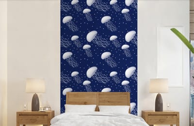 Behang - Fotobehang Patronen - Water - Kwal - Jongens - Kinderen - Kids - Baby - Breedte 120 cm x hoogte 240 cm