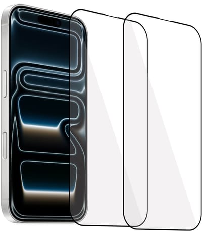 ChiGuard Screenprotector 2x geschikt voor iPhone 17 Pro Screenprotector - Full Screen - Curved - GuardCover