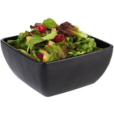 GGM Gastro (6 Stück) Schale - SLATE - Melamin - 1,5 Liter - 190x190mm - Schwarz
