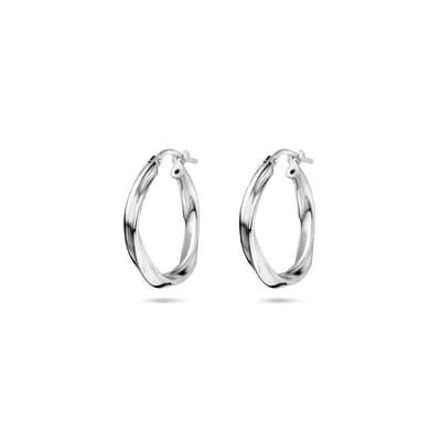 Zilveren oorringen gedraaid 2,0 mm 1337960