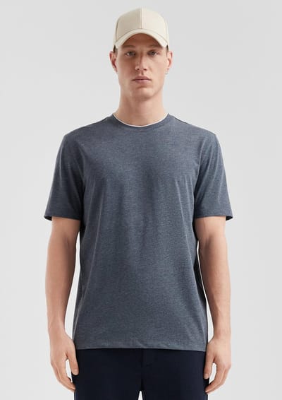 Basic T-shirt Met Ronde Hals QS