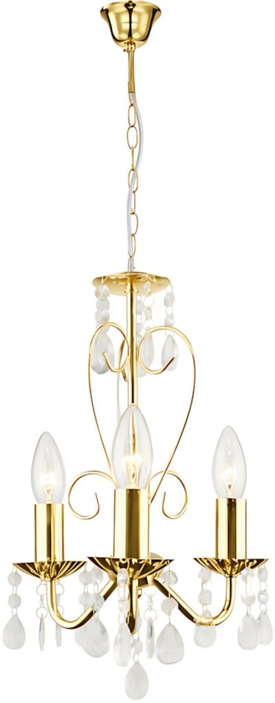 Toolight Ebt012-3Cp Hanglamp - Gouden - 125X75X25Cm