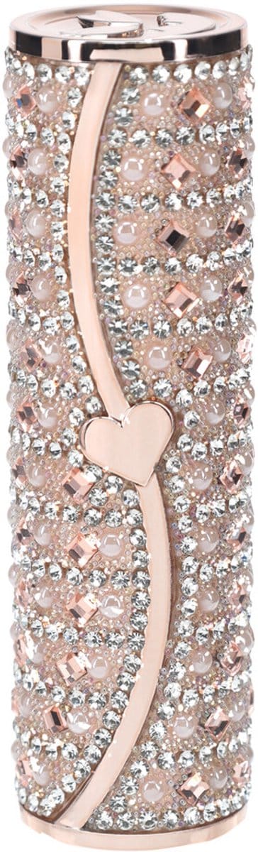 Loveline by Shots Sexy Tiffany - Lipstick Vibrator with 4 Attachments - Pink - Roze