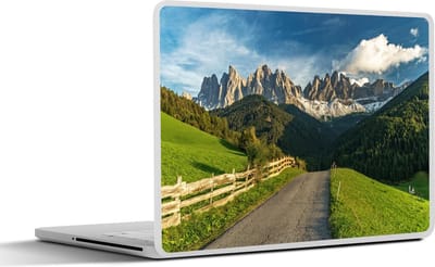 Laptop sticker - 14 inch - Dolomieten - Zomer - bergen - 32x5x23x5cm - Laptopstickers - Laptop skin - Cover
