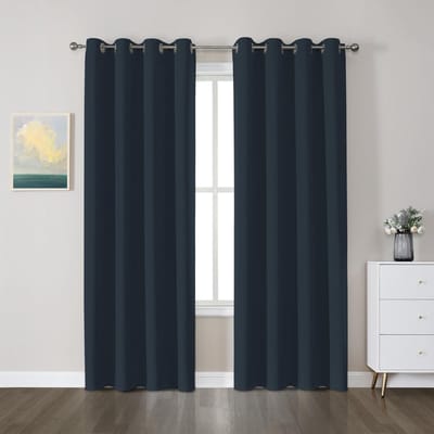 Dailygoods- Verduisteringsgordijnen 85%-95% lichtblokkering - Thermisch geïsoleerd - Wasbaar - Set van 2 - H225 x B140 cm - 100% polyester - Gordijnen