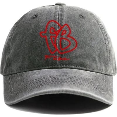 Fubu Fb Baseballpetten Verweerde Petten Dad Cap Mannen Vrouwen Retro Buiten Zomer Verstelbare Petten Casual Veelzijdig Zonbescherming Adjustable gray
