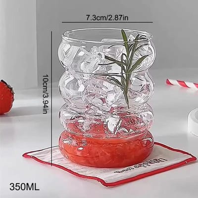 Creatieve Glazen Beker Transparante Hittebestendige Tumbler Sap Melk Koffiekop Huis Waterglazen Bier Cocktailglazen Drinkgerei 401-500ml white