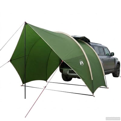 vidaXL - Achterklep - luifel - waterbestendig - 405 - x - 280 - x - 220 - cm - Groen