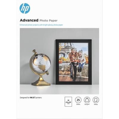 HP Advanced fotopapier Glans | A4 | 250 gr/m² 25 vellen