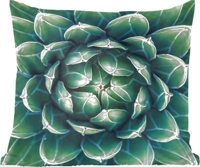 Sierkussens - Kussentjes Woonkamer - 60x60 cm - Een groene bloemdessin
