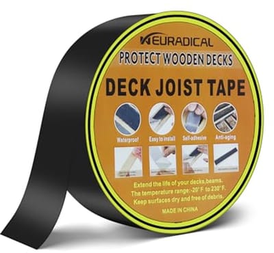 Waterdichte Butyl Deck Tape - Zelfklevend en Corrosiebestendig voor Houten Balken en Verlenging van de Levensduur (1 stuk 2" x 50")