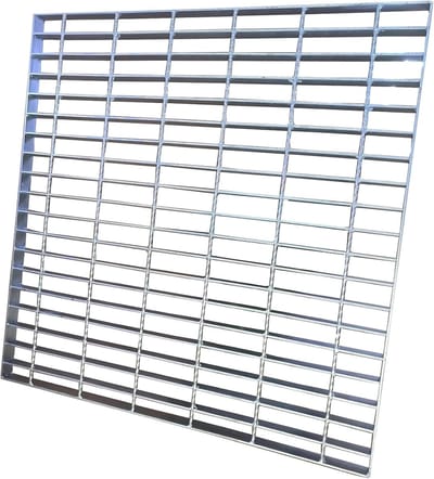 Afvoerrooster Staal - Rioolafdekking Buiten - Oprit Drainage - Zwaar Belastbaar - 28x28 cm - Zilver