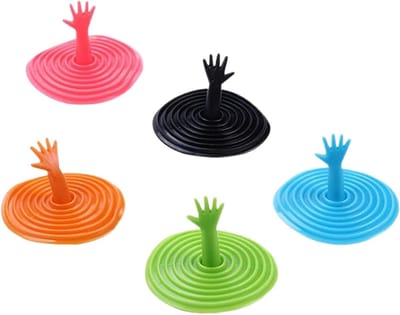 Palm Vangnet - Goot Plug - Keuken Afvoer - Grappig Design - 6.5x6.5x5cm - Willekeurig