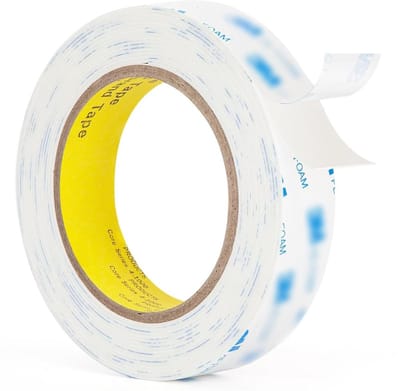 Dailygoods- Dubbelzijdig Plakband Extra Sterk - Waterdicht - PE-schuimlijm - Schokbestendig - Temperatuurbestendig - 19 mm x 3 m - Montagetape