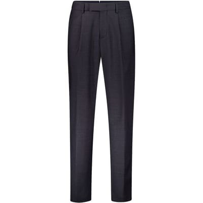 Gardeur Broek Tolino Tropical Weave Lightweight Wool Blend Donker Grijs / male