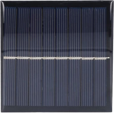 Zonnepaneel - Zonnecel Batterij Oplader - DIY Projecten - Lichtgewicht en Draagbaar - 90 x 90 mm - Zwart