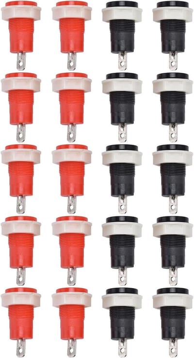 Banana Female Jack Connector - 4mm Solder Type - 10 Stuks