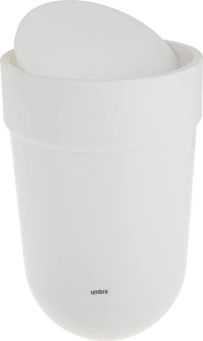 Touch afvalbak met deksel, 6 liter, Wit