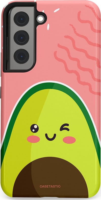 Casetastic Hoesje Geschikt voor Samsung S22 - Stijlvolle Beschermende Duo-layer Case - Avocado Vibes