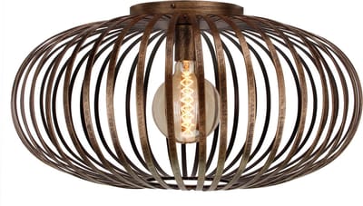Chericoni Curvato Plafondlamp - 1 lichts - Ø 60cm - E27 - Brons - Italiaans Design - Nederlandse Fabrikant
