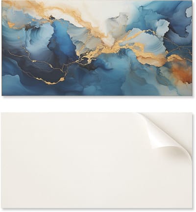Decoratief zelfklevend vinylpaneel - voor hal 100x50 cm Abstract patroon met golven